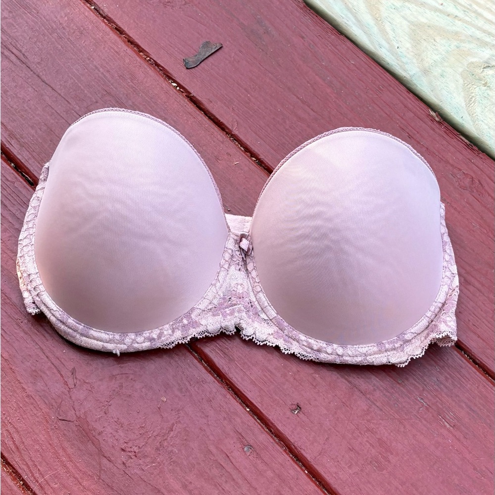 Adore Me Women’s 34DD Purple Padded Strapless Underwire Bra